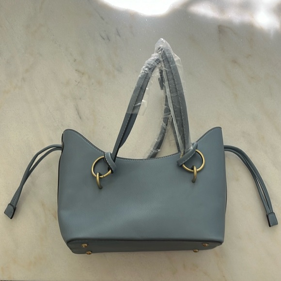 Anthropologie Handbags - NWOT Anthropologie Blue Purse with Crossbody Strap